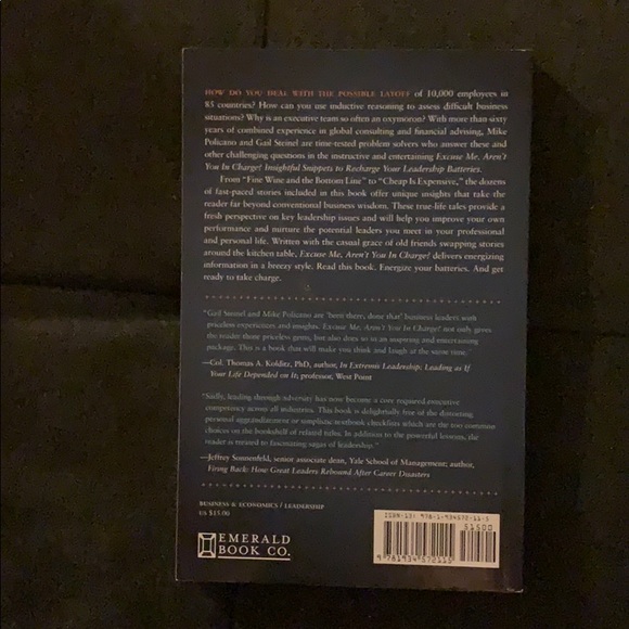 Excuse Me, Aren’t you in Charge? Book - Picture 3 of 3